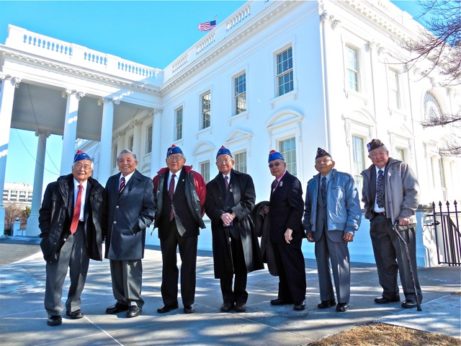 Veterans in front of White House